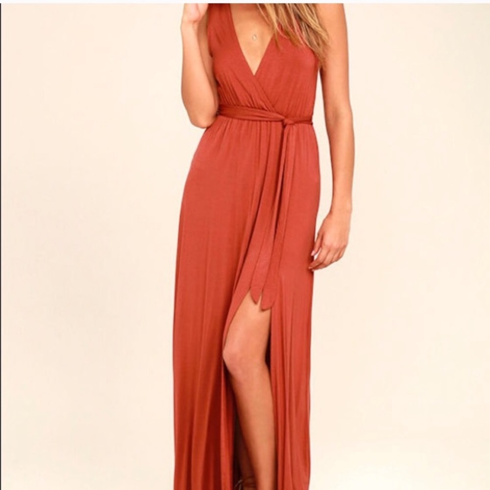 Burnt orange maxi